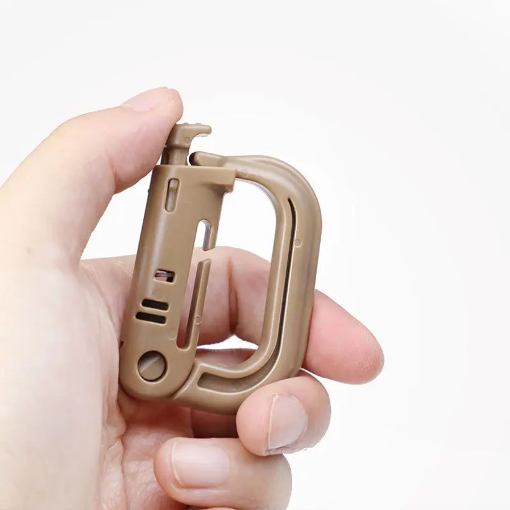 HeavyDuty Mountaineering DType Buckle Outdoor Climbing Hiking Camping Gear Clip 2