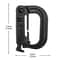 HeavyDuty Mountaineering DType Buckle Outdoor Climbing Hiking Camping Gear Clip 3