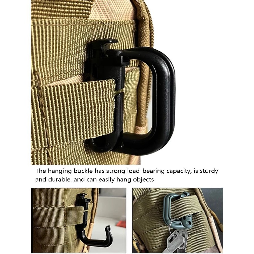HeavyDuty Mountaineering DType Buckle Outdoor Climbing Hiking Camping Gear Clip 4