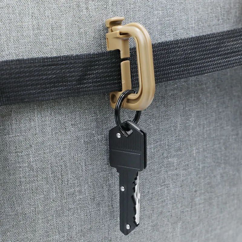 HeavyDuty Mountaineering DType Buckle Outdoor Climbing Hiking Camping Gear Clip 5
