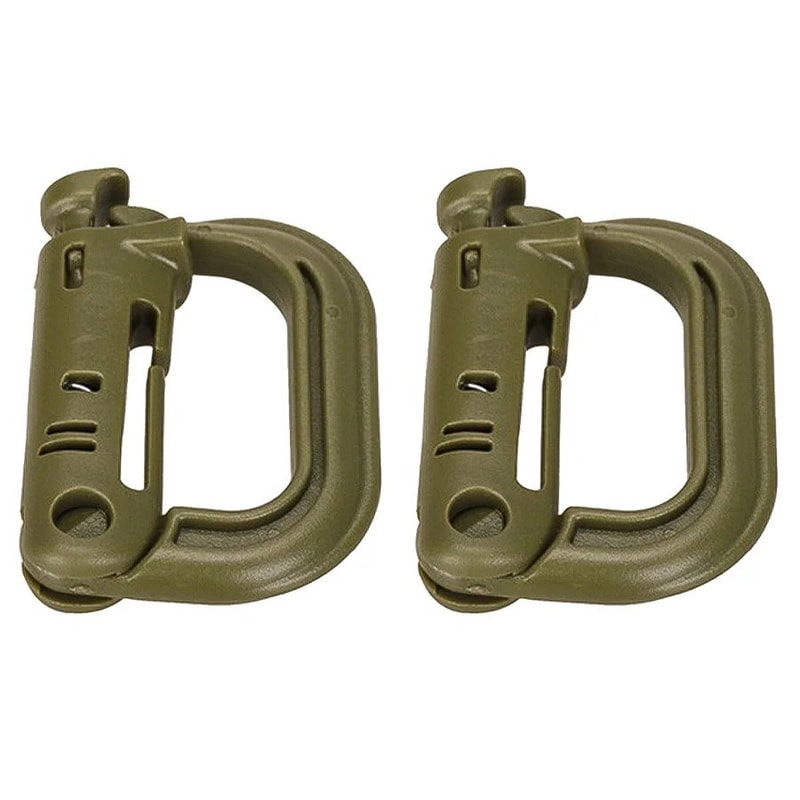 HeavyDuty Mountaineering DType Buckle Outdoor Climbing Hiking Camping Gear Clip 7