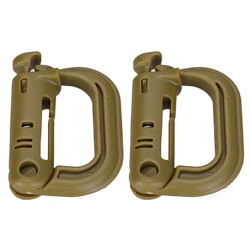 HeavyDuty Mountaineering DType Buckle Outdoor Climbing Hiking Camping Gear Clip 9