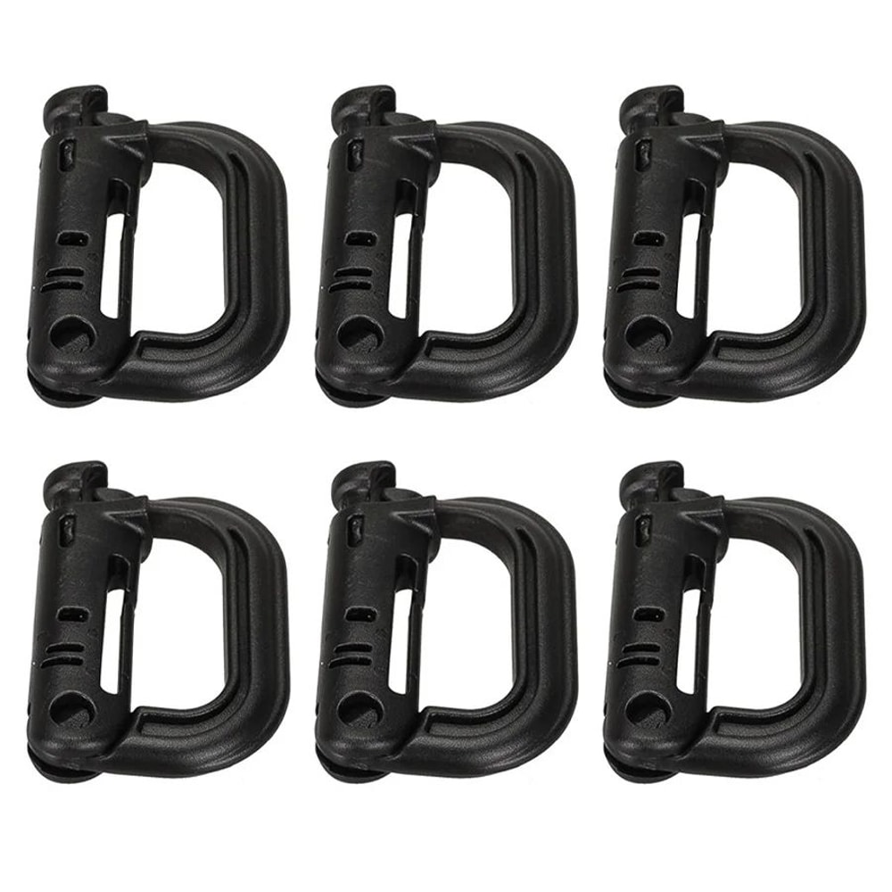 HeavyDuty Mountaineering DType Buckle Outdoor Climbing Hiking Camping Gear Clip 10