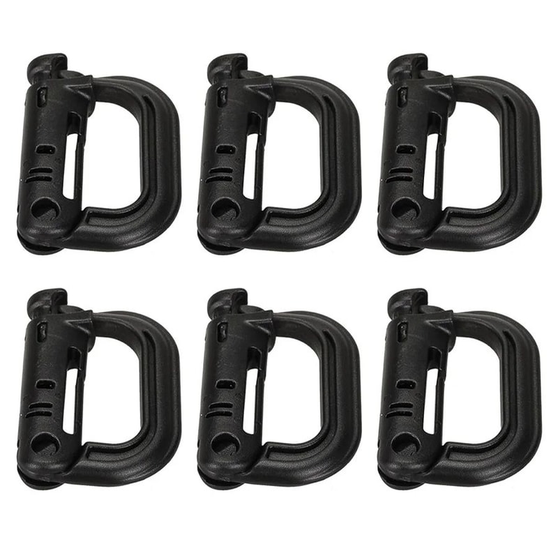HeavyDuty Mountaineering DType Buckle Outdoor Climbing Hiking Camping Gear Clip 10