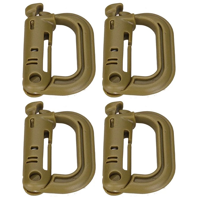 HeavyDuty Mountaineering DType Buckle Outdoor Climbing Hiking Camping Gear Clip 11
