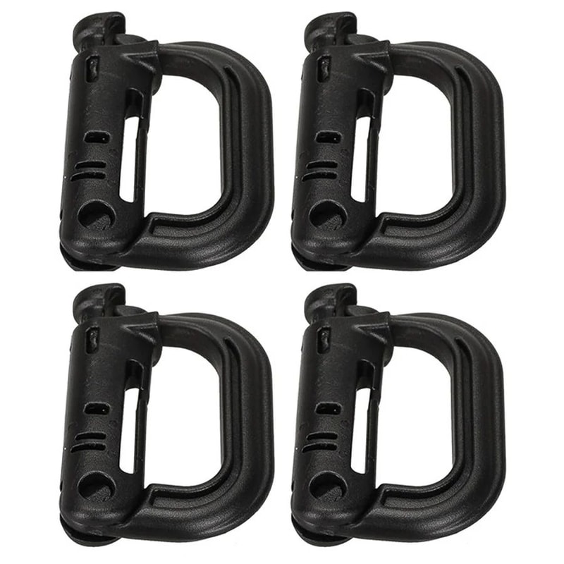 HeavyDuty Mountaineering DType Buckle Outdoor Climbing Hiking Camping Gear Clip 12