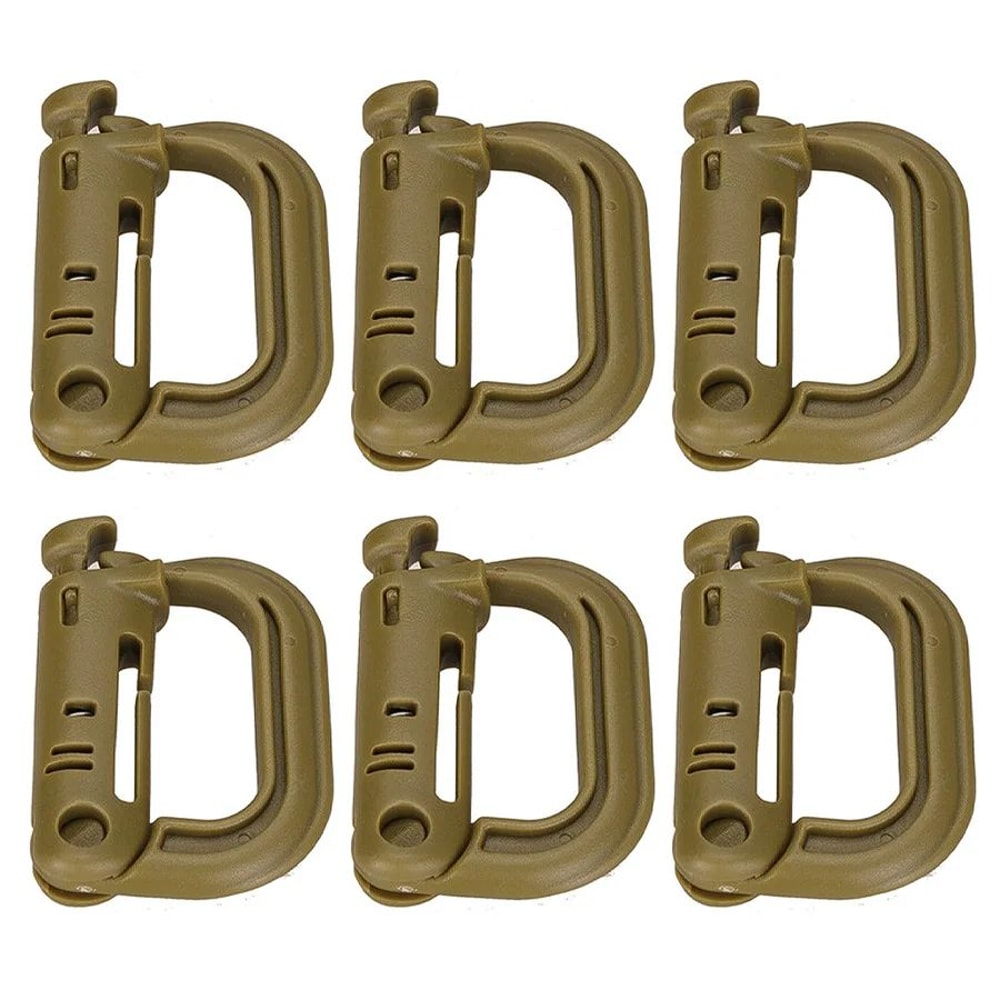 HeavyDuty Mountaineering DType Buckle Outdoor Climbing Hiking Camping Gear Clip 13