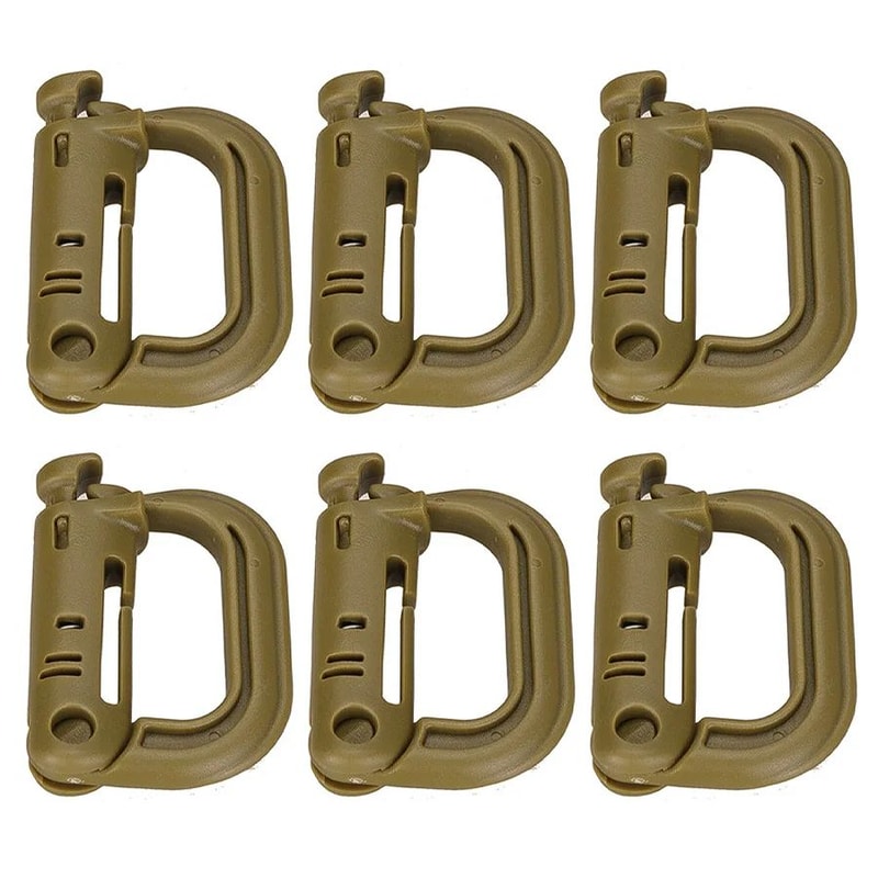 HeavyDuty Mountaineering DType Buckle Outdoor Climbing Hiking Camping Gear Clip 13