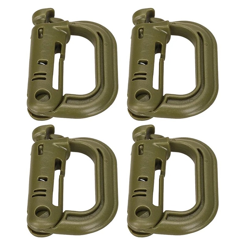 HeavyDuty Mountaineering DType Buckle Outdoor Climbing Hiking Camping Gear Clip 14