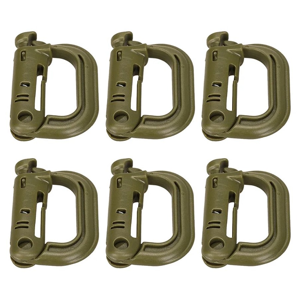 HeavyDuty Mountaineering DType Buckle Outdoor Climbing Hiking Camping Gear Clip 15