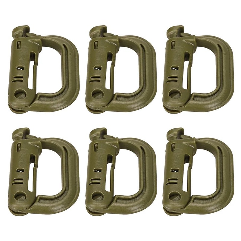 HeavyDuty Mountaineering DType Buckle Outdoor Climbing Hiking Camping Gear Clip 15