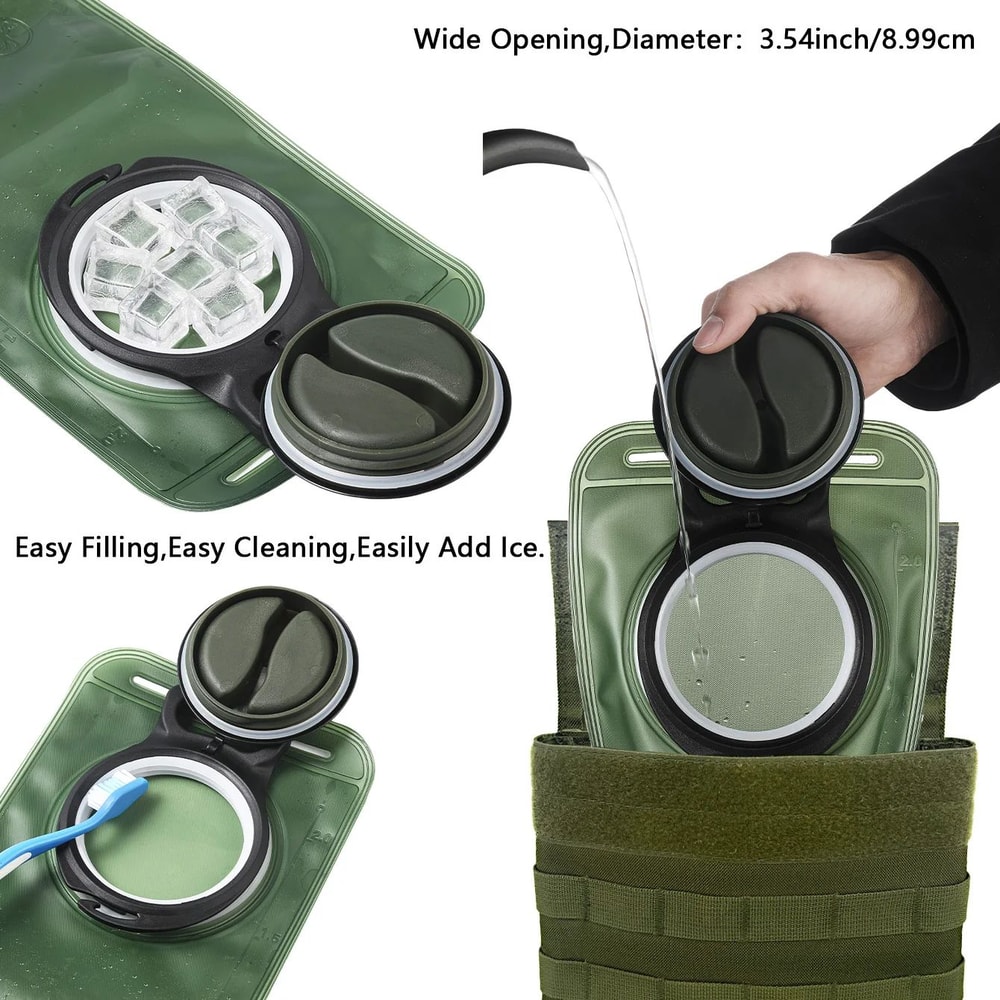 15L Tactical Hydration Water Bag OneKey QuickRelease Hanging Reservoir For Vest Belt Outdoor Spor 1
