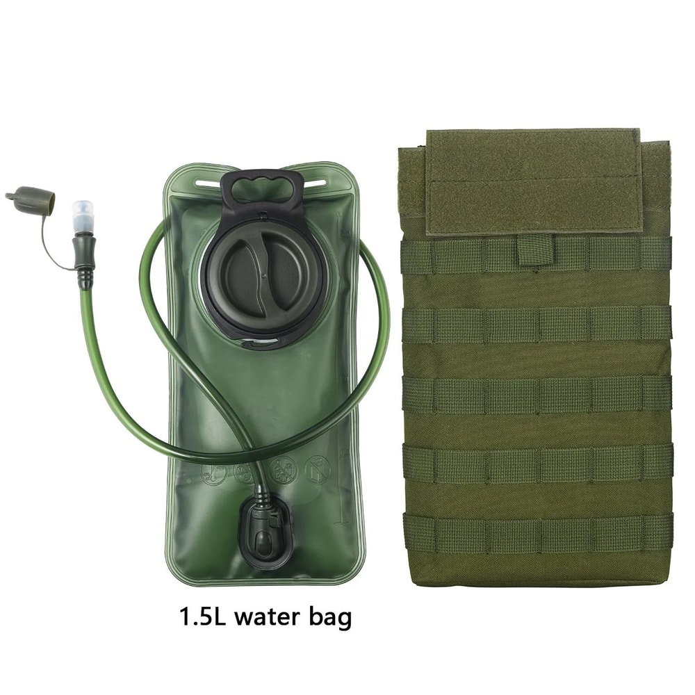 15L Tactical Hydration Water Bag OneKey QuickRelease Hanging Reservoir For Vest Belt Outdoor Spor 0