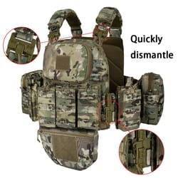 quick-release tactical training vest – molle multifunction outdoor utility equipment vest