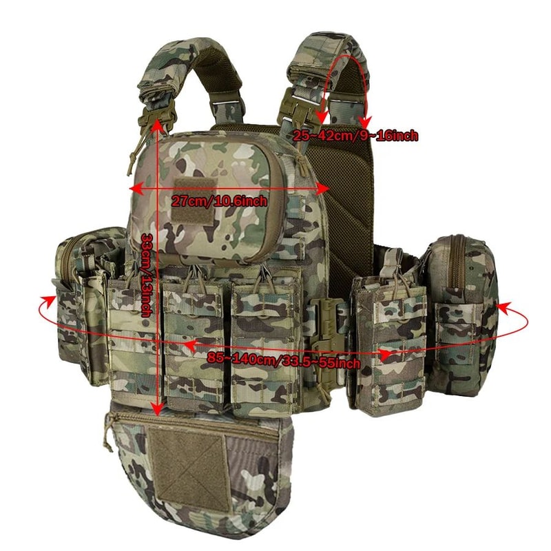QuickRelease Tactical Training Vest MOLLE Multifunction Outdoor Utility Equipment Vest 4