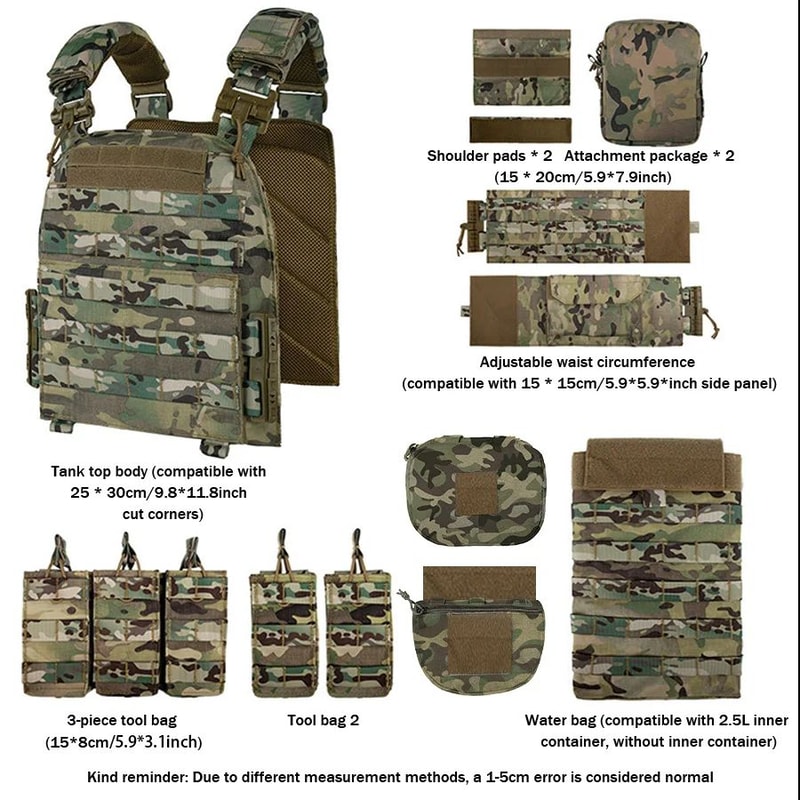 QuickRelease Tactical Training Vest MOLLE Multifunction Outdoor Utility Equipment Vest 5