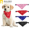 Adjustable Pet Triangle Bandana Cute Printed Dog Cat Saliva Scarf With Collar Strap 0