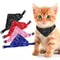 Adjustable Pet Triangle Bandana Cute Printed Dog Cat Saliva Scarf With Collar Strap 1
