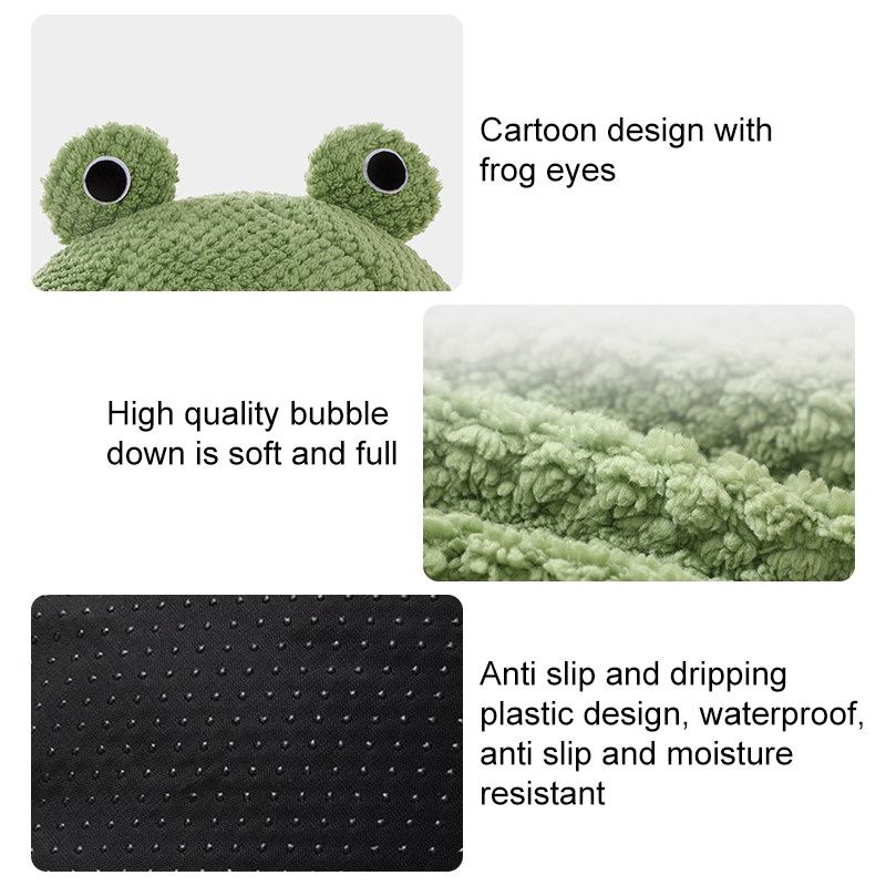 Winter Warm Plush Pet Nest Bed FrogShaped SemiEnclosed Cat Dog House For Puppies And Kittens 10