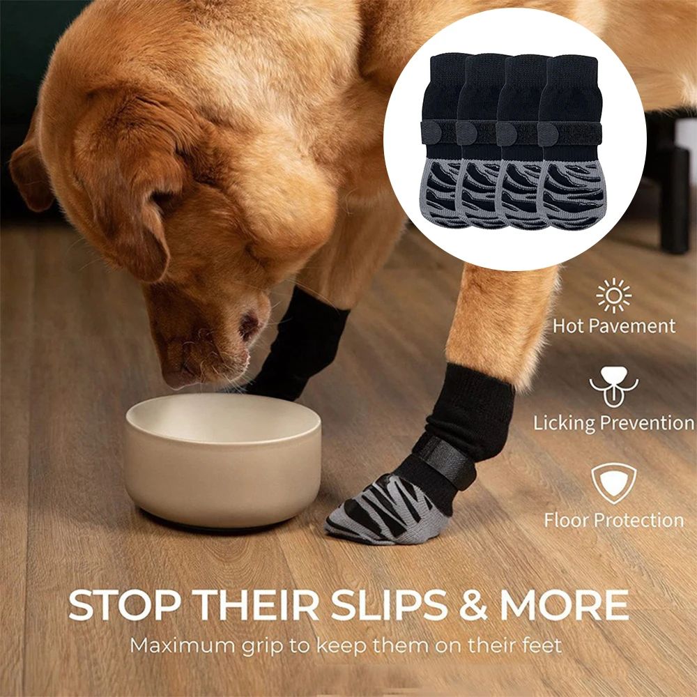 Breathable NonSlip Dog Socks Waterproof AntiShedding Paw Shoes For Medium Large Dogs 0