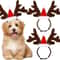Christmas Reindeer Antlers Pet Headband Festive Dog Cat DressUp Hair Hoop Costume 0