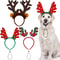 Christmas Reindeer Antlers Pet Headband Festive Dog Cat DressUp Hair Hoop Costume 6