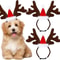 Christmas Reindeer Antlers Pet Headband Festive Dog Cat DressUp Hair Hoop Costume 10
