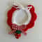 Christmas Pet Collar Scarf Lace Knitted Wool Neckwear For Cats Dogs Festive Holiday Accessory 11