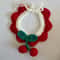 Christmas Pet Collar Scarf Lace Knitted Wool Neckwear For Cats Dogs Festive Holiday Accessory 12