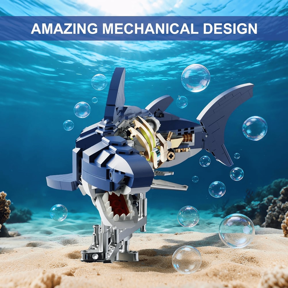 Shark model building kit for adults