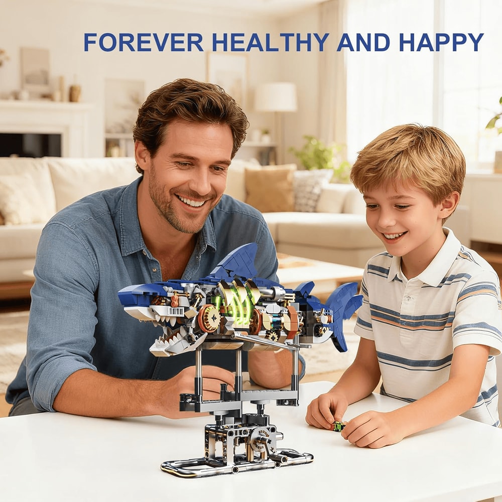 687piece mechanical shark set