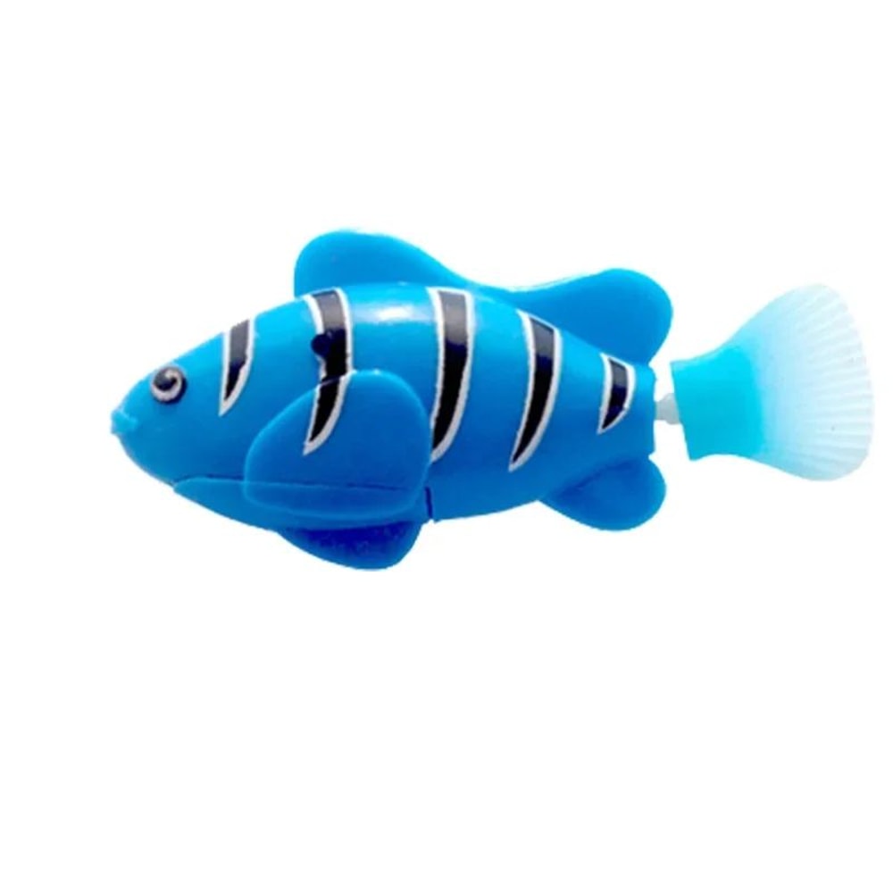 LED Interactive Swimming Robot Fish Cat Toy Glowing Electric Fish For Hunting Play Stimulation 18