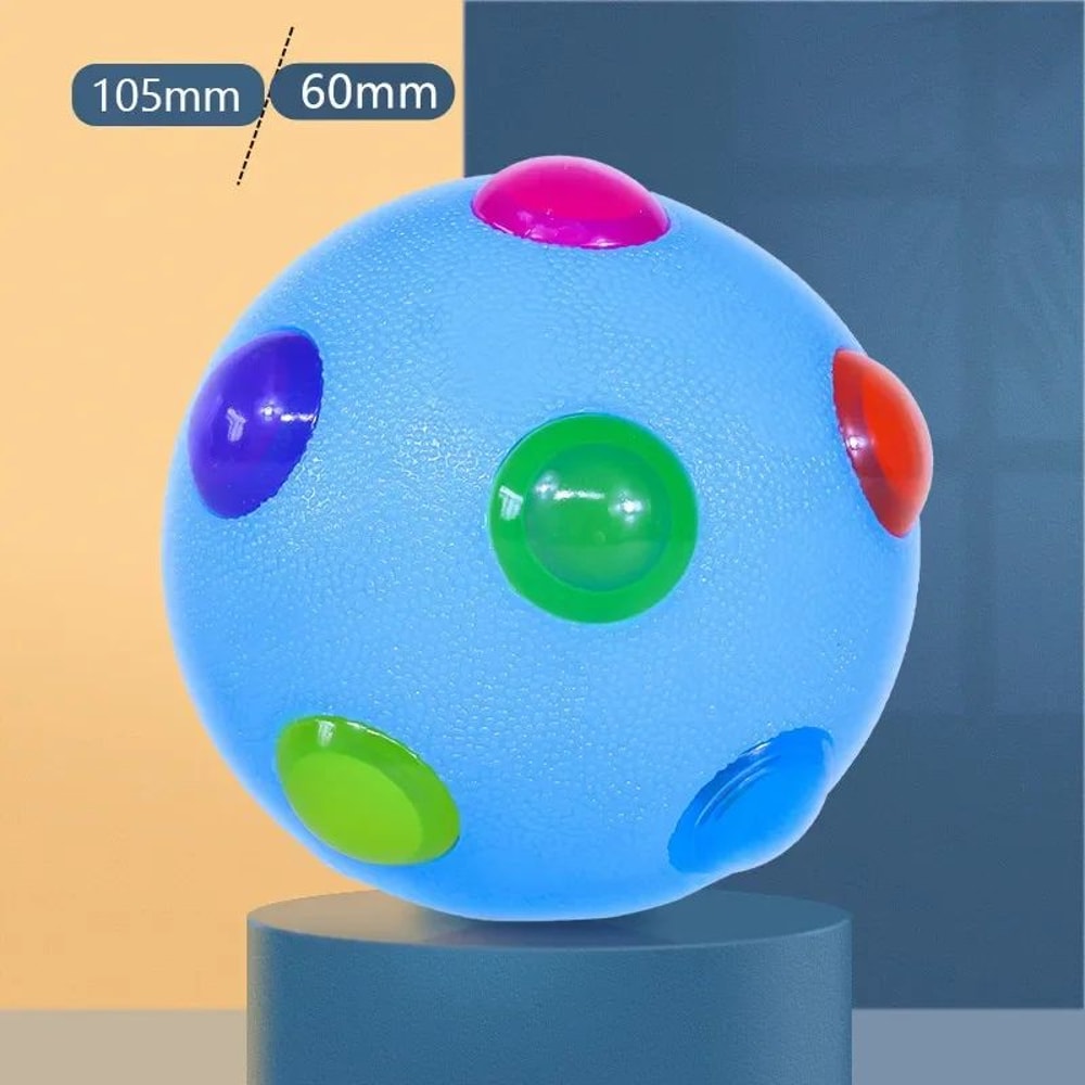 LED Glowing Dog Toy Ball Flashing Elastic LightUp Ball For Puppies Small Dogs Cats 8