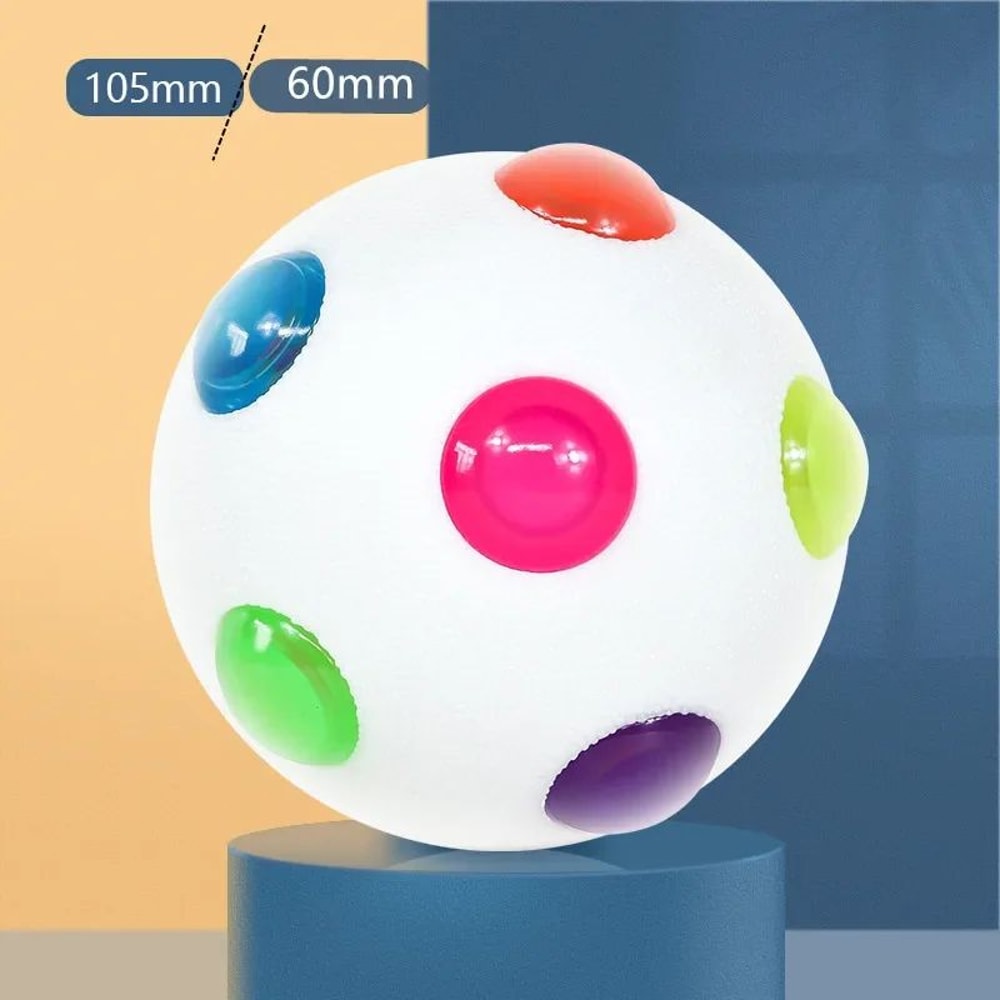 LED Glowing Dog Toy Ball Flashing Elastic LightUp Ball For Puppies Small Dogs Cats 6