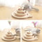 Wooden 23 Level Cat Track Toy Tower Interactive Ball Disc Intelligence Training Toy 3