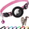 AirTag Cat Collar With Holder Cute Reflective Breakaway Kitten Collar With Bell 13