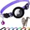 AirTag Cat Collar With Holder Cute Reflective Breakaway Kitten Collar With Bell 10
