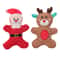 Christmas Plush Squeaky Dog Toy Santa Elk Gingerbread Chew Toy For Dogs Cats 1