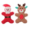 Christmas Plush Squeaky Dog Toy Santa Elk Gingerbread Chew Toy For Dogs Cats 1