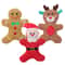 Christmas Plush Squeaky Dog Toy Santa Elk Gingerbread Chew Toy For Dogs Cats 2