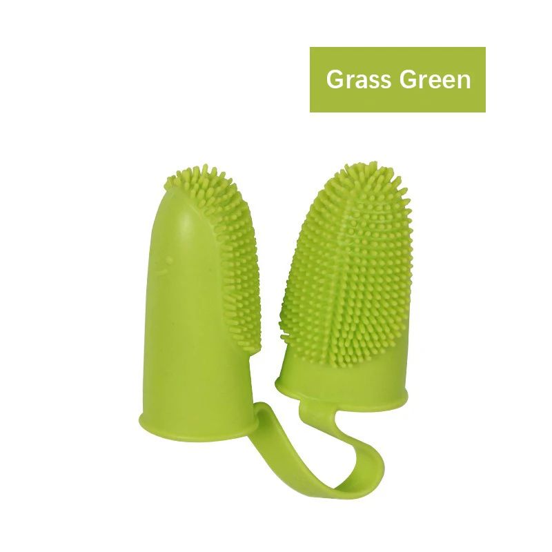 DualFinger Dog Toothbrush Set Flexible Silicone Pet Oral Cleaning Brush Safe NonToxic EasyClean De 8