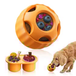 interactive dog treat mold toy – silicone enrichment toy for boredom relief, healthy frozen treats for dogs & puppies