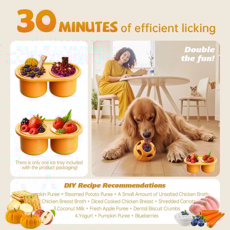 Interactive Dog Treat Mold Toy Silicone Enrichment Toy For Boredom Relief Healthy Frozen Treats Fo 4