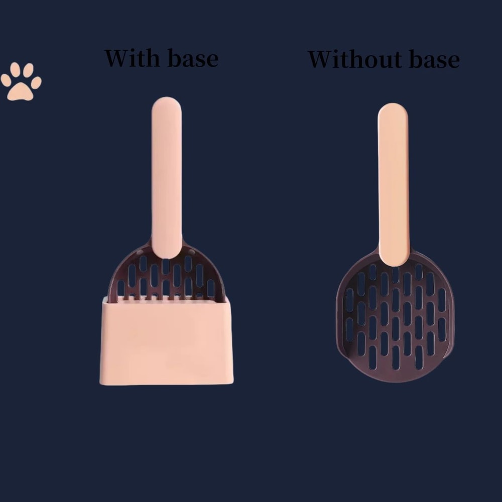 SelfCleaning Cat Litter Scoop With Base Durable Plastic Litter Shovel For Easy Kitten Toilet Clean 8