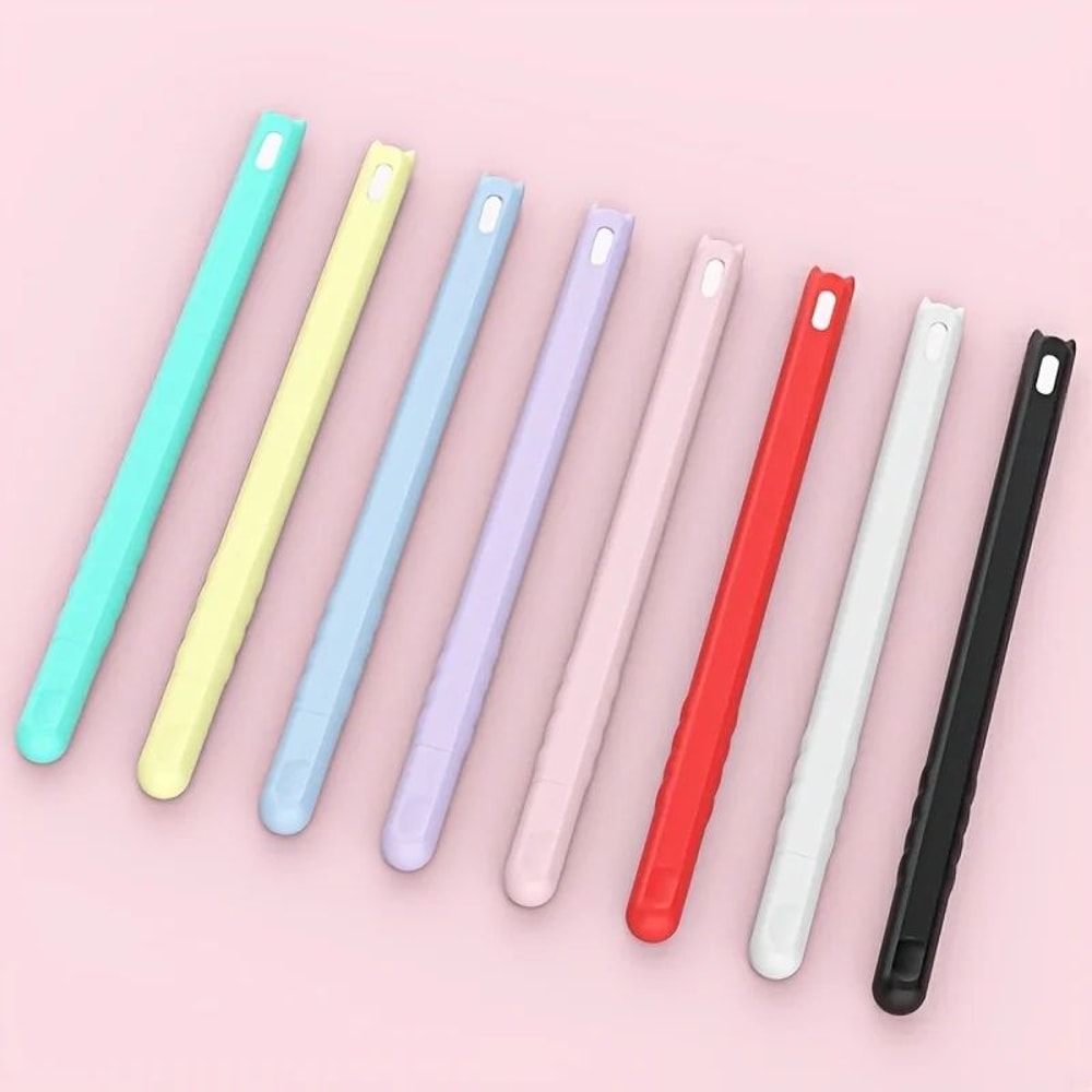 Silicone Apple Pencil 2 Case AntiSlip AntiDrop Cartoon Stylus Cover Soft Protective Sleeve 2