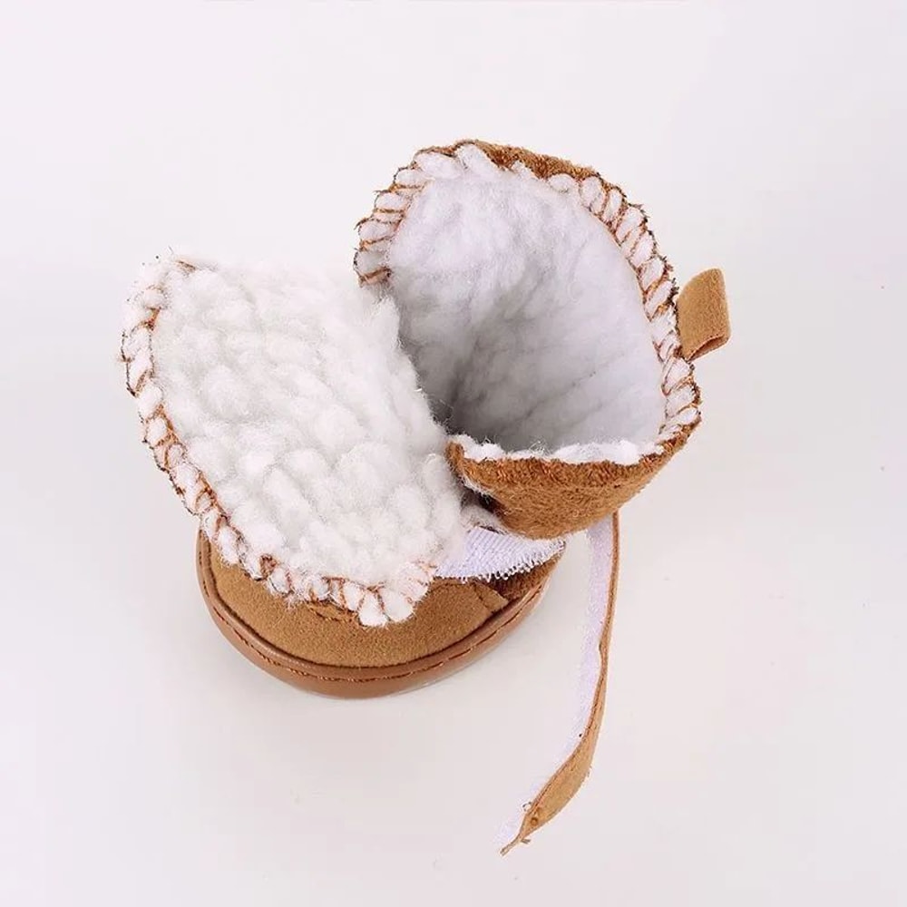 Soft Plush Pet Snow Boots Warm Washable Winter Shoes For Small Dogs Cats 5