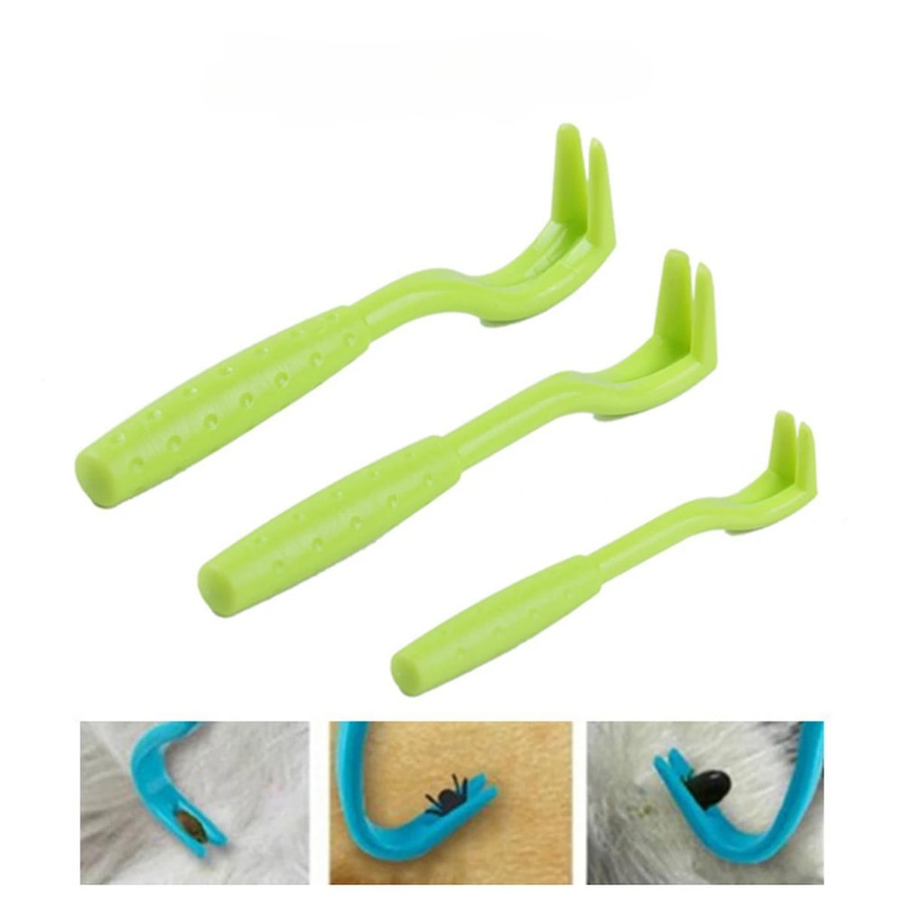 Pet Tick Flea Removal Kit EasytoUse Hook Extractor Tweezers Pliers For Dogs Cats 6