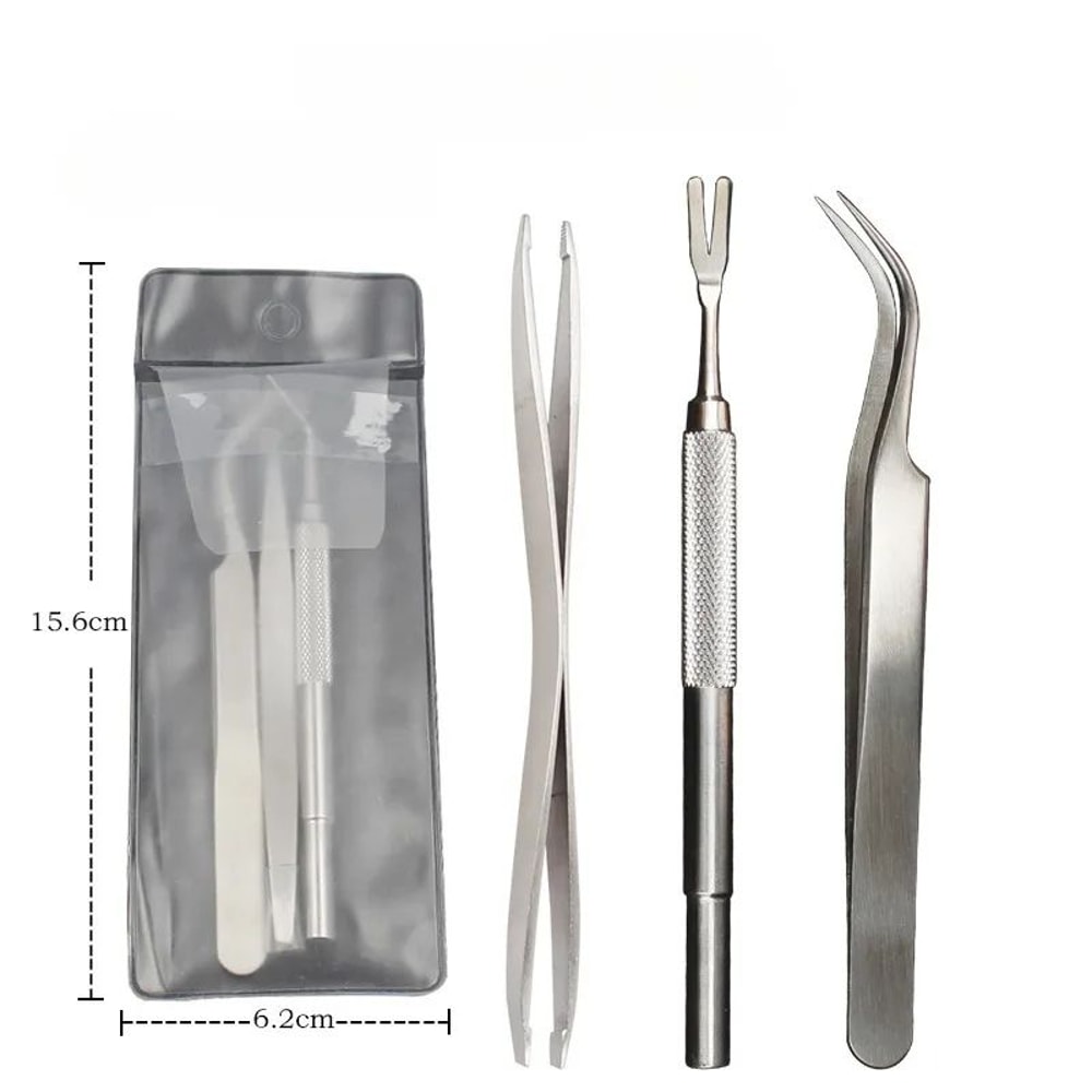 Pet Tick Flea Removal Kit EasytoUse Hook Extractor Tweezers Pliers For Dogs Cats 13