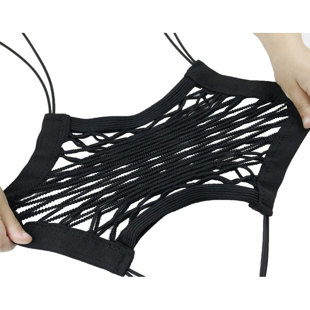 Dog Car Barrier Net For Rear Seat Elastic Safety Fence DoubleLayer Storage Organizer 7