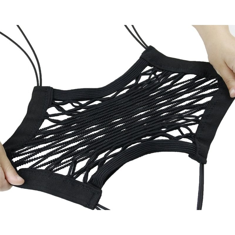 Dog Car Barrier Net For Rear Seat Elastic Safety Fence DoubleLayer Storage Organizer 7